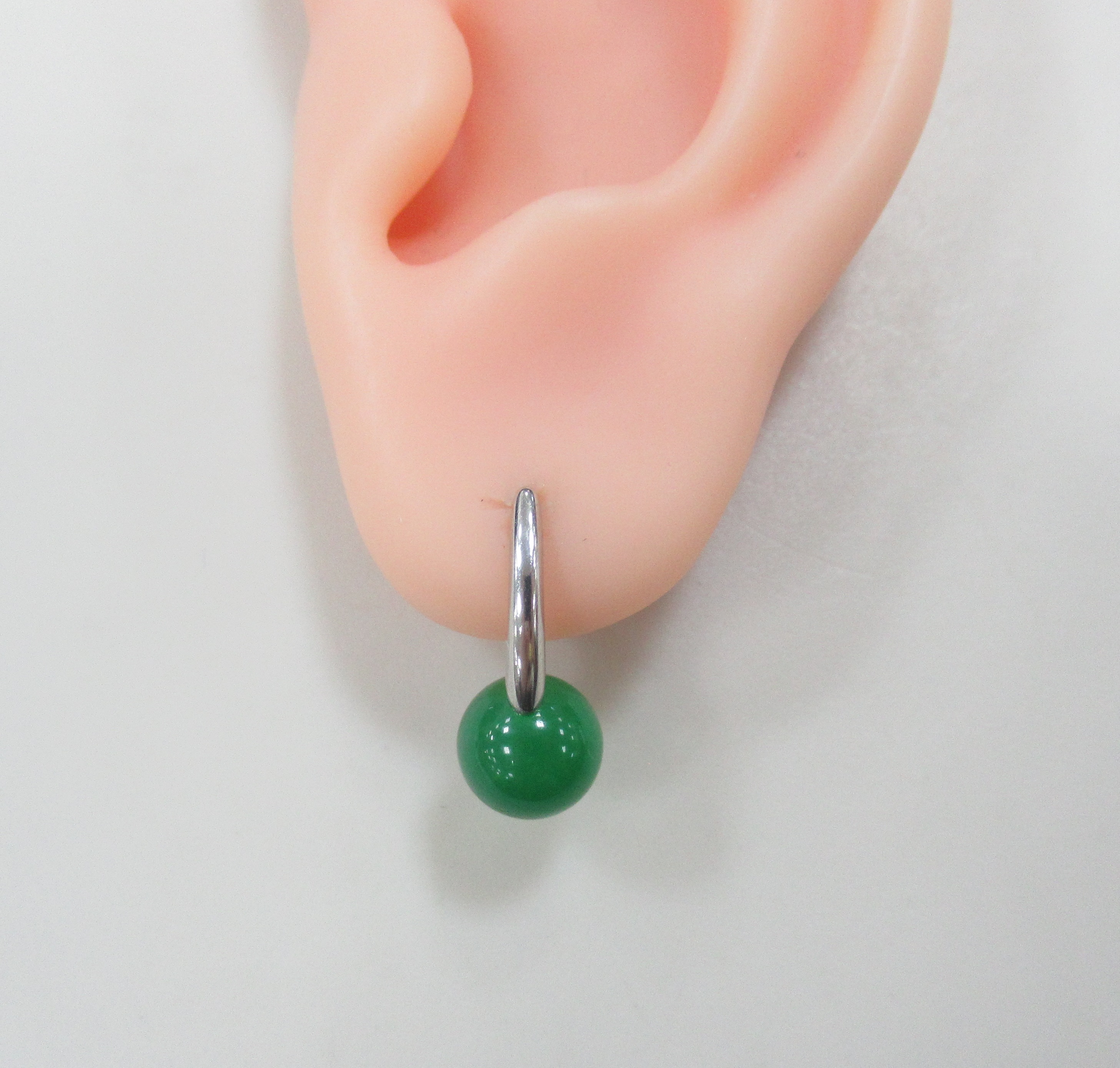 Серебряные серьги с агатами